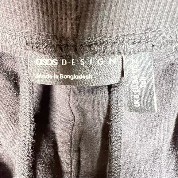 ASOS Black casual jogger lounge pants size 2 B173 - Picture 3 of 5